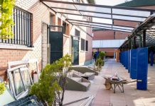 Obras de verano en colegio público de Boadilla del Monte julio 2026