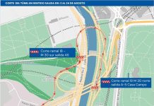 Corte total del túnel de la M-30 hacia la A-5 del 3 al 24 de agosto por las obras del Paseo Verde del Suroeste Corte total del túnel de la M-30 hacia la A-5 del 3 al 24 de agosto por las obras del Paseo Verde del Suroeste