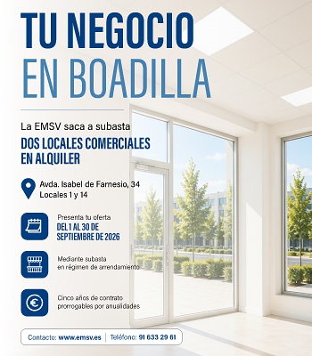 Boadilla del Monte EMSV adjudicacion locales comerciales en alquiler en Boadilla del Monte